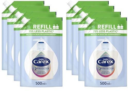 Carex Moisture Plus Handwash Refill, 500 ml, Pack of 8