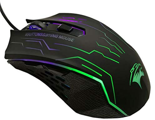 CSZH Click silenzioso USB Wired Gaming Mouse 6 pulsanti 3200DPI muto Optical Mouse mouse per PC portatile Notebook gioco del giocatore