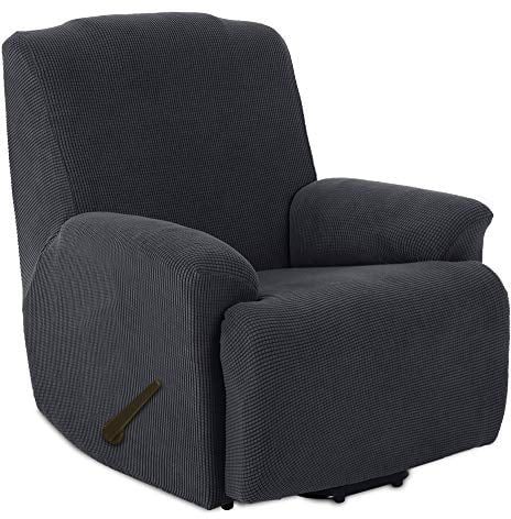 TIANSHU Housse Fauteuil Relax Jacquard Housse Canapé Relax Extensible Housse de Canapé Relax 1 Place (Gris)