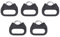 EBTOOLS 5pcs Alloy Triangle Strap Ring Replacement for Camera Shoulder Strap,Camera Strap Triangle Split Ring Hook