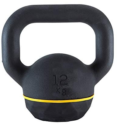 Kettlebells HUAHUA Solid Iron, Fitness With Rubber Base, Men ’s And Women ’s Home Fitness Strength Training, Weights: 4kg, 8kg, 12kg (Size : 12kg)