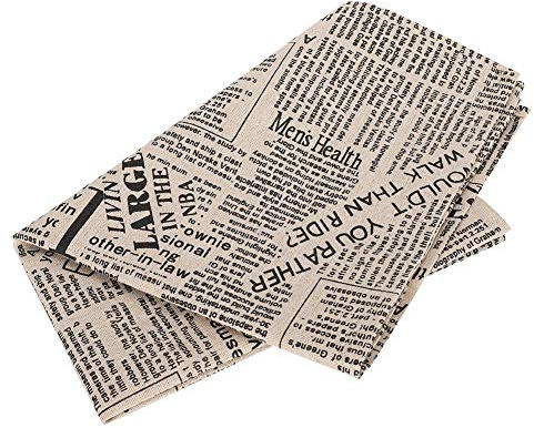 Stoff Servietten, langlebige Fotografie Hintergrund Stoff Vintage Englisch Zeitung Tischsets für Esstisch Photo Studio