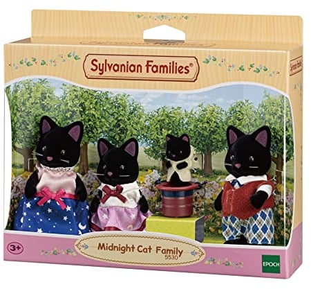 Sylvanian Families 5530 Midnight Cat Family - Dollhouse Playsets