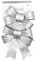 2PCS Luxury Christmas Bows, Glittered Bows for Christmas Tree Decor, Small Size Bows for Xmas and New Year Parties Ornament Size-12cm (Silver Xmas Glitter Bows)