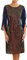 GRACE KARIN Damen Pailletten Kleid 3/4 Ärmel Party Cocktailkleid Club Glitzer Kleid Vintage MidiKleid Festlich Hochzeit Abendkleid XL Blaugrün-Schwarz-Pailletten CL1812A22-08