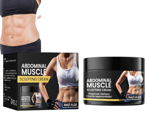 KOAHDE Bauch Fettverbrennung Creme,Bauch Straffende Muskel Creme,Bauchcreme Heiße Creme,Bauch Anti-Cellulite-Creme,Fettverbrennung Muskel Creme Bauch,Anticellulite Fettverbrennung Creme Westenlinie