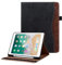 ONETHEFUL Hülle für iPad 9 8 7 Generation (10.2 Zoll, Model 2021/2020/2019),Premium Pu Leder Klappständer Schutzhülle mit Stifthalter und Dokumentschlitze,Auto Schlafen/Wachen Schwarz