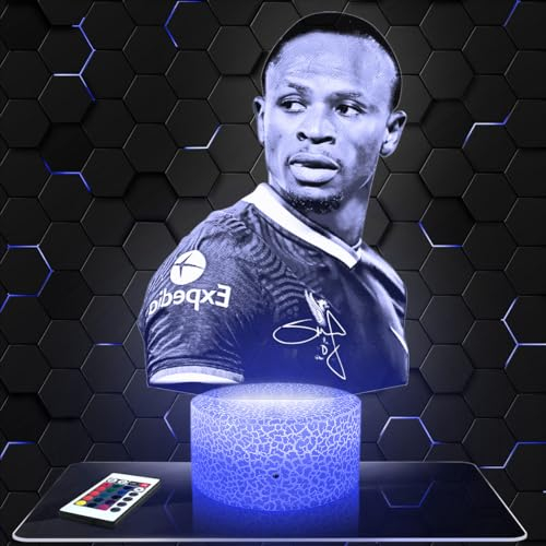 Lampephoto.fr - Lampe S. Mané 3D Touch Nachtlicht Fußball