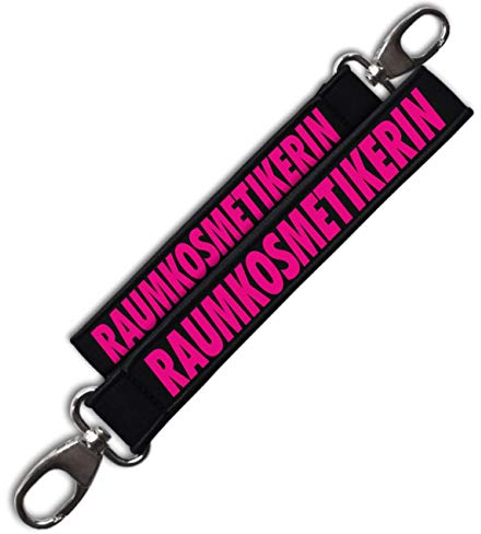 Spaß Kostet Schlüsselanhänger aus Neopren Raumkosmetikerin Putzfrau Reinigungsfachkraft Beruf