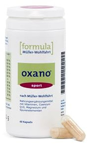 Oxano Sport Vitalstoff-Kapseln - Müller-Wohlfahrt, Vitamine, Magnesium, Coenzym Q10, Nahrungsergänzungsmittel für Sportler