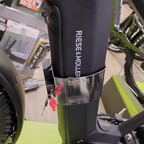 E-Bike-Akkuschloss „Kattfix“ für Riese und Müller Fahrräder, E-Bike Akku-Diebstahlsicherung (Multicharger 2, Akkukapazität 750 Wh)