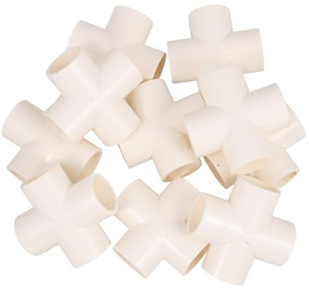 Happyyami 10pezzi Raccordo Tubo Pvc Per Giunzioni Connettori Flessibili Impermeabili Facili Da Installare Adatti Per Sistemi Di Irrigazione e Impianti Idraulici