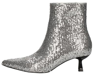MENBUR stivaletti con paillettes e tacco rocchetto - 38