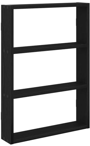 vidaXL Wall Shelf Black 43x9x60 cm Engineered Wood