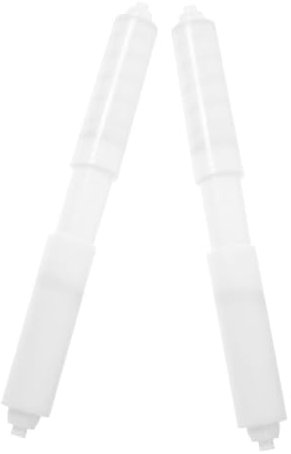 STOBOK 2pcs Plastic Toilet Paper Roller Rods Spring Loaded Reusable Spindle for Toilet Roll Holder