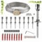 9 Stück Rankhilfe Wand Edelstahl Metall Halter Drahtseil Kletterhilfe Pflanzen Stütze