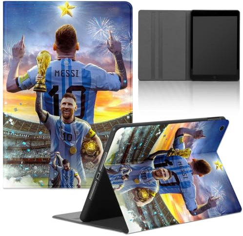 Tablet Cover per Huawei MatePad Pro 13.2, Soccer Custodia con Stella del Calcio Football 10 Disegni Pattern Holder Flip Case in pelle PU con Supporto TPU Sottile Antiurto Backcover, trofeo