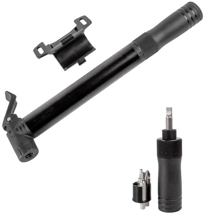 Fahrrad Minipumpe, Aluminium, integriertes Werkzeugset, klein, FV & AV, CTP von M-WAVE