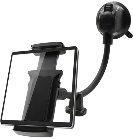 Support de tablette pour tableau de bord de voiture - Réglable - À manches longues - Avec ventouse - Pour appareils de 5 à 19 à 10 à 55 pouces