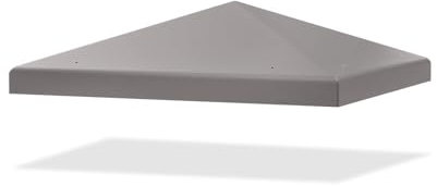 COSTWAY Copertura per Gazebo, Tetto Ricambio per Gazebo, Tetto del Padiglione 3x3 m (Grigio)