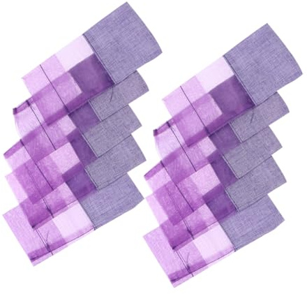 SOPOTUTU 10 Pezzi Sacchetti Profumati Lavanda in Organza Scuro Buste Vuote per Bomboniere Sacchetti Porta Gioielli e Spezie per Armadi e Rilassamento