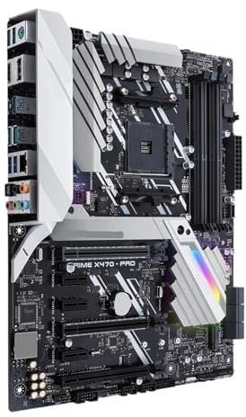 Compatible con Placa Base ASUS Prime X470 Pro ATX con Chip AMD X470 y Ranuras de Memoria DDR4