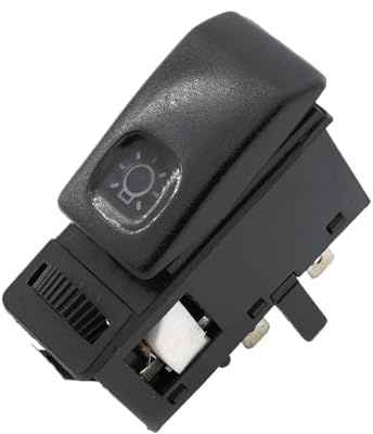 Interruptor De Luz De Faro Negro Para Coche, Compatible Con Golf Mk2 83-92 191941531H 191941531A Interruptor de luces de coche