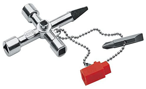 NWS 2005-2-SB Number 2005-2 Allround Key on DIY-Card, Black/Red
