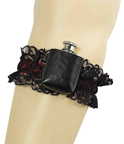 Bristol Novelty Ba608 Jarretière avec flasque pour femme, multicolore, taille unique Halloween