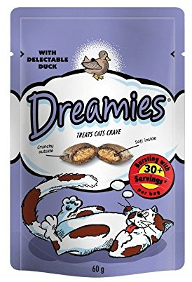 Dreamies Cat Treats with Delectable Duck (60g) - Pack of 2