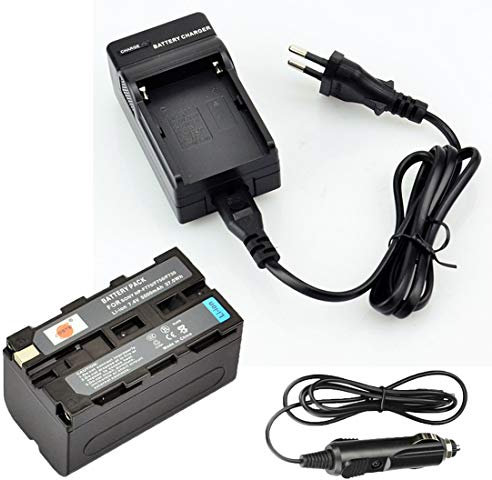 DSTE NP-F750 Rechange Batterie et DC01E Voyage Chargeur Compatible pour Sony NP-F770 CCD-SC5 DCR-TRV820 CCD-SC55 DCR-TRV820K CCD-SC65 CCD-TRV815 DCR-TRV9 CCD-TR3 CCD-TRV82 DCR-TRV900 CCD-TR3000