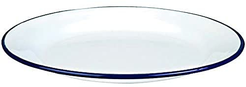 Ibili 901122 Assiette Plate Acier Blanc 22 cm