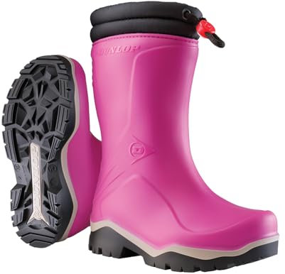 DUNLOP Protective Footwear Kids Blizzard, Bottes de Pluie Femme, Rose, 29 EU (11 UK Kids)