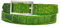 Dayneq Schmal 2,5cm Breit Echt Leder Guertel mit 4 Eckiger Schnalle Kroko-Gruen 110cm Bundweit