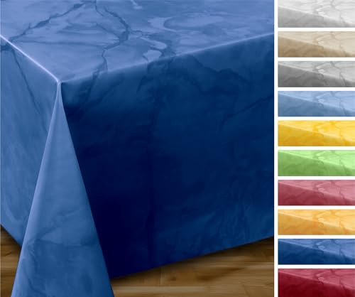 BEAUTEX Wachstuchtischdecke Marmor rund 120 abwaschbar, wetterfest | wasserundurchlässig, pflegeleicht, strapazierfähig, zuschneidbar, edle Optik, ideal für Esszimmer, Garten und Balkon