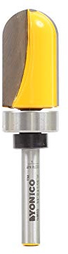Yonico 14965q 3/4-Inch Diameter Core Box Template Router Bit 1/4-Inch Shank