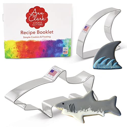 Ausstechformen von Ann Clark USA - Hai Keksausstecher, 2-Teiliges Set - Hai, Flosse