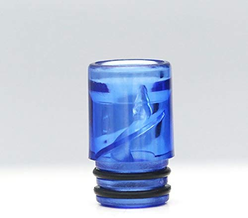 Denghui-CE, Colore in Boccaglio Acrilico Trasparente 510 Punta A Goccia per Atomizzatore 510 Filo Melo 3 Serbatoio Mini IJust S Kit ECC (Colore : Blue in Clear)
