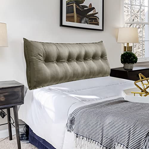 VERCART Couchkissen Groß Dekokissen Kopfteil Gepolstert Rückenlehne Rückenkissen, Langes Sofakissen XXL Lesekissen Lendenkissen Bett Wandkissen Stützkissen für Tagesbett Couch Leichte 180cm