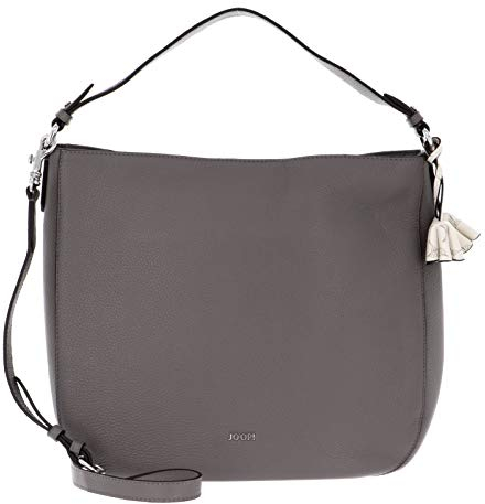 Joop! - Schultertasche Damen, Umhängetasche in Dunkelgrau, Handtasche mit Reißverschluss