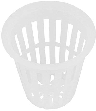Zerodis 10 Stück/Set Pflanzennetz Töpfe Langlebiger sicherer Kunststoff Hydroponic Korb Eimer für Gartenbalkon Pflanzen(Weiß)