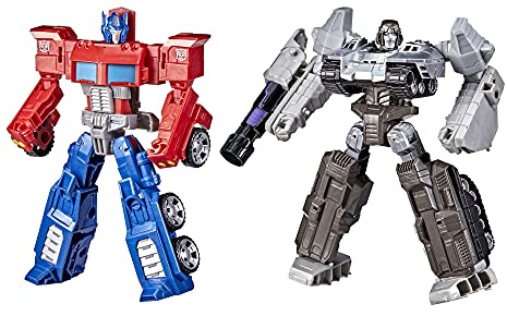 Transformers Toys Heroes and Villains Optimus Prime and Megatron 2-Pack Action Figures - for Kids Ages 6 and Up, 7-inch (Amazon Exclusive)