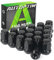 AUTOPTIM 1/2-20 Radmuttern – Ersatz für Jeep Wrangler JK, 2002–2012 Liberty, 1993–2010 Grand Cherokee, schwarz, 19 mm Sechskant, 3,5 cm hoch, 1/2-Zoll-20 geschlossenes Ende, Aftermarket-Radmuttern (20