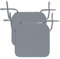 Cuscini per Sedie da Esterno Impermeabili – Resistenti All'Acqua – Ideale per Interni ed Esterni in Giardino, Cucina, Sala da Pranzo, Salotto, Patio, Ufficio, 2 Cuscini - Grigio Scuro – 40 x 40 x 5 cm