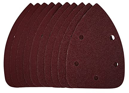 Draper 42633 Detail Sanding Sheets with Hook and Loop, 140mm, Assorted Grit, SSD2 (Pack of 10)