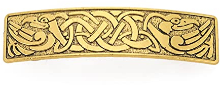 KKJOY Vintage Metall Haarspange Gold, Keltische Knoten Haarklammer Groß, Krähen Haarnadeln, Gothic Haarspangen Damen, Braut Haarschmuck Hochzeit, Bananenspange für Frauen und Mädchen