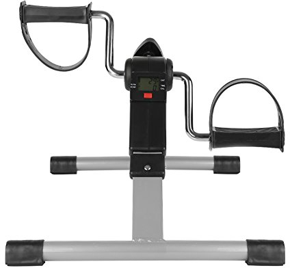 Pedaltrainer, Mini Heimtrainer für Zuhause, Arm und Beintrainer Fitnesstrainer mit Digitalanzeige, Pedaltrainer Klappbar für Rehabilitationsübungen, Sportstraining