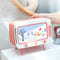 Taschentuchbox,Retro-TV-Taschentuchbox, Handyhalter, Ständer für alle Handys, Fernseher-Stil, multifunktional, Handyschlitz-Design für Schlafzimmer, Büro (Rosa)