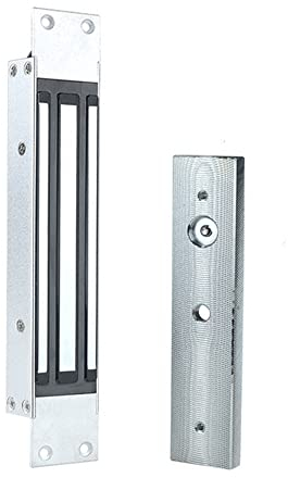 AOAMZ 180KG/350lbs Serratura magnetica elettrica DC12V Installazione integrata Serratura elettromagnetica impermeabile NC Fail Safe per sistema di controllo accessi Porta in legno/metallo/vetro