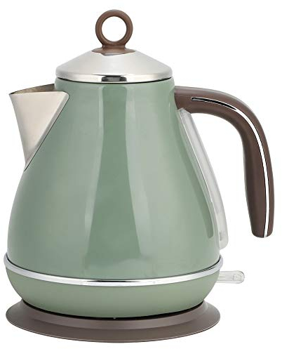 Bollitore elettrico da 1700 ml in acciaio inossidabile per la casa in stile vintage teiera caffettiera elettrica, spegnimento automatico e protezione contro l'ebollizione